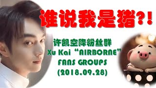 【ENG SUB】XU KAI 许凯📣谁说我是猪【2018.09.28】WHO SAYS I'M PIG 🐖?\