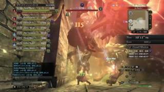 [DDON]GM 古代神殿の死闘LV75 初クリア動画 ウォリアー視点