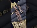 14k rose gold solid byzantine chain 68013 shorts