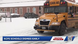 Kansas City metro schools cancel classes, dismiss students early amid snowy conditions