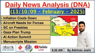 Current Affairs Today || 13/10/09 February 2025 || Newspaper Analysis || The Hindu