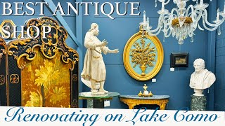 BEST ANTIQUE shop in Milan! Finding treasures for our Italian villa