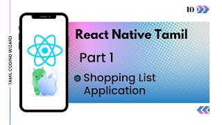 Develop Shopping List Application using React Native for iOS and Android | React Native Beginners...