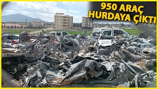 Depremin Vurduğu İslahiye'de, 950 Araç Hurdaya Döndü