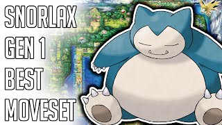 Snorlax Gen 1 Best Moveset - Snorlax Best Moveset Pokemon Red Blue Yellow Version Guide