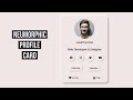 Awesome Profile Card Using Neumorphism | HTML CSS and JS