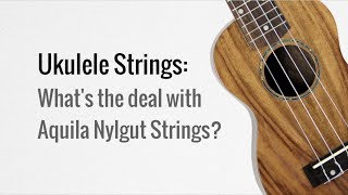 What's the deal with Aquila Nylgut ukulele strings?