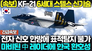 KF-21 6세대 스텔스 신기술! 마비된 中 레이더에 한국 환호성!