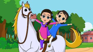 O Mere Ghode Chal - ओ मेरे घोड़े चल - Lakdi Ki Kathi - FunForKidsTV - Hindi Rhymes