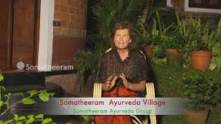 Ms.Emma Ruthland , from United Kingdom, sharing her Ayurveda \u0026 Yoga experience at Somatheeram .