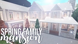 Bloxburg Aesthetic Family Mansion Speed Build Roblox - roblox bloxburg aesthetic gray roleplay family home youtube