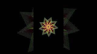 Amazing Star Spiral ⭐ Graphics Design 🔥 using Python turtle 🐢 #593 #coding #programming #python