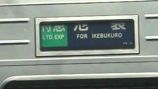 東武鉄道１００５０系(６両)＋１００５０系(４両)　準急　東上線の幕回し