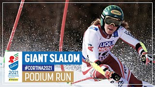 Katharina Liensberger | Bronze | Women's Giant Slalom | 2021 FIS World Alpine Ski Championships