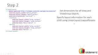 40 Android Linear Layout Using Java Code Part 1 Android Tutorial HD