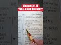 Malachi 3:1-18 “Will a Man Rob God?”  NKJV 