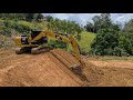 compactaÇÃo e acabamento em talude com cat 313d2gc