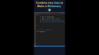 Do You Know How to Make a Dictionary by Combining Two Lists ? Python Tricks #shorts