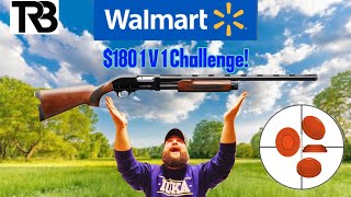 Walmart's Cheapest Shotgun: 1 v 1 Shootout! LOSER EATS HOT PEPPER?!