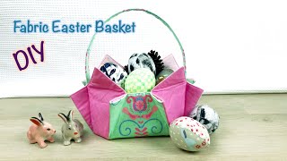 Fabric Easter Basket tutorial|Easter Basket diy|patchwork quilt easter basket tutorial