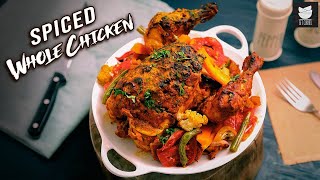 Best Roasted Whole Chicken | Spiced Whole Chicken Indian Style | Chef Prateek Dhawan | Get Curried