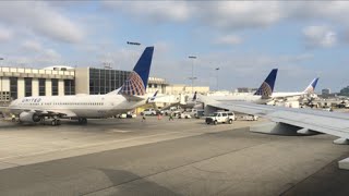 American Airlines A321 Pushback, Taxi, Takeoff from Los Angeles LAX Airport
