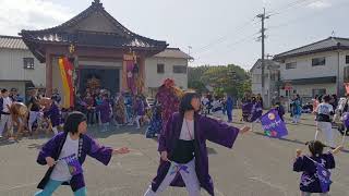 2018福智町金田菅原神社神幸祭 上金田獅子楽