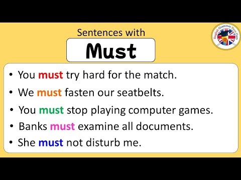 What is the sentence of must?