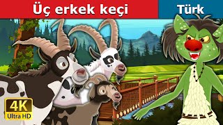 Üç erkek keçi | Three Billy Goats in Turkish | @TurkiyaFairyTales