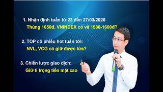 Chứng khoán hàng ngày: Nhận định thị trường tuần từ 23 đến 27/03: VNINDEX có về kiểm tra 1580-1600đ?