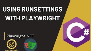 Playwright C# - Using RunSettings