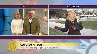 Coronasmittan – 5 nya fall i Sverige  - Nyhetsmorgon (TV4)