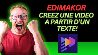 Comment transformer un texte en vidéo avec #EDIMAKOR ! Geepseek Générer TEXTE