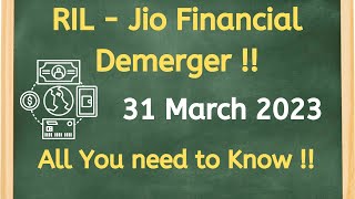 Reliance Jio Financial Services Demerger | Reliance share latest news | RIL - JFS swap ratio