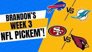 Brandon's NFL WEEK 3 PICKS & PREDICTIONS (2025)