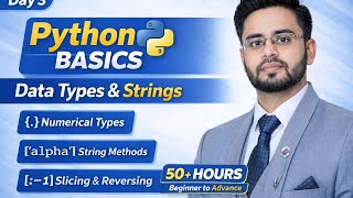 Python Complete Tutorial for Data Analyst 2026 Day 3 | Python Data Types & String Methods Explained