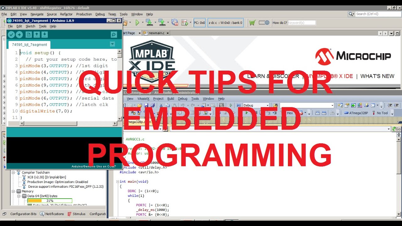 #1: Quick Tips For Embedded Programming For Microcontroller Using C ...