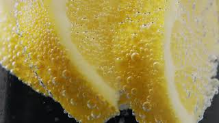 Limones en bebida (Video sin copyright)