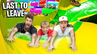 Last To LEAVE WATERSLIDE Wins Prize!! 💦 | The Royalty Family