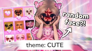 Using a *RANDOM CUSTOM FACE* for Every Round in PRO SERVERS in DRESS TO IMPRESS! | Roblox