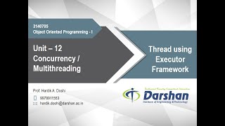 Unit 12: Creating Threads using Executor Framework
