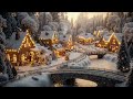 charming winter christmas village festive cafes smooth jazz ~ snowfall for a perfect holiday vibes