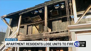 Residents looking for new homes after apartment fire destroys eight units