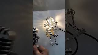 Vintage Microphone Robot Touch Dimmer Lamp Table Lamp Guitar Decoration Home Office #shorts #viral