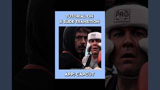 CAPCUT | Tutorial on X slide transition (AE like) 🔥 | #capcut #edit