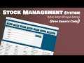 Crud Python Stock Management System using tkinter GUI MySQL database (FREE SOURCE CODE)