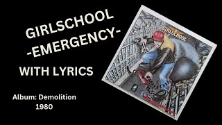 Girlschool EMERGENCY with Lyrics