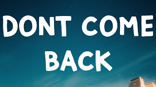 Tate Mcrae - Don't Come Back (Lyrics)