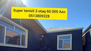 Qiymet endi 3 otaqli ev Bine qesebesinde 60.000 Azn Elaqe 0513809328