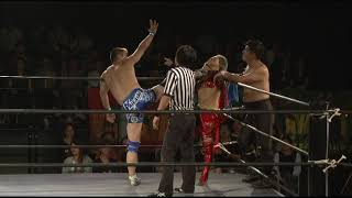 【試合】TAKAみちのく(Taka　michinoku)\u0026篠瀬三十七(Mitoshichi　shinose)vs小林香萌(Kaho　kobayashi)\u0026勝俣瞬馬(Syunma　katsumata)